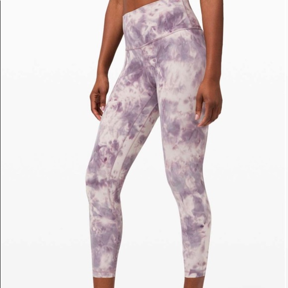 **SOLD** Lululemon Size4 Align Pants 25” Diamond Dye Graphite Purple EUC - Picture 3 of 9